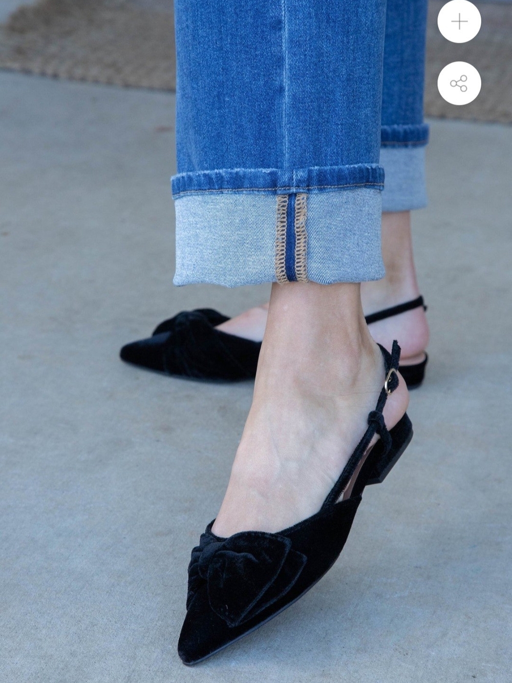 ✨NEW! ✨ Chinese Laundry Velvet Pointed Toe Slingback Flat